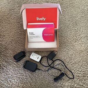 Lively Mobile Plus Medical Alert Device Set Necklace Charger In Box